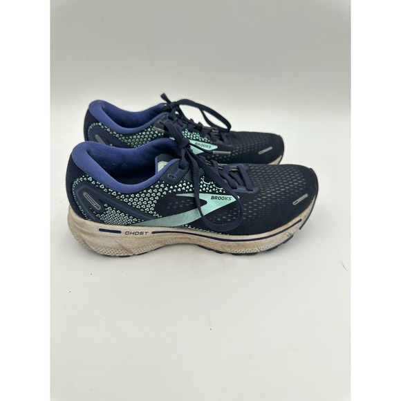 Brooks Women's Ghost 14 Neutral Running Shoe Blue and Teal Women’s 7 - Picture 3 of 7